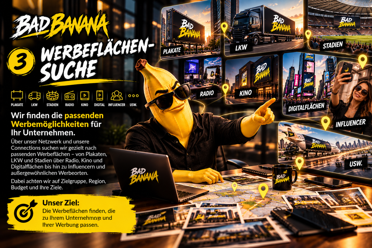 🍌 WERBEFLÄCHEN-SUCHE