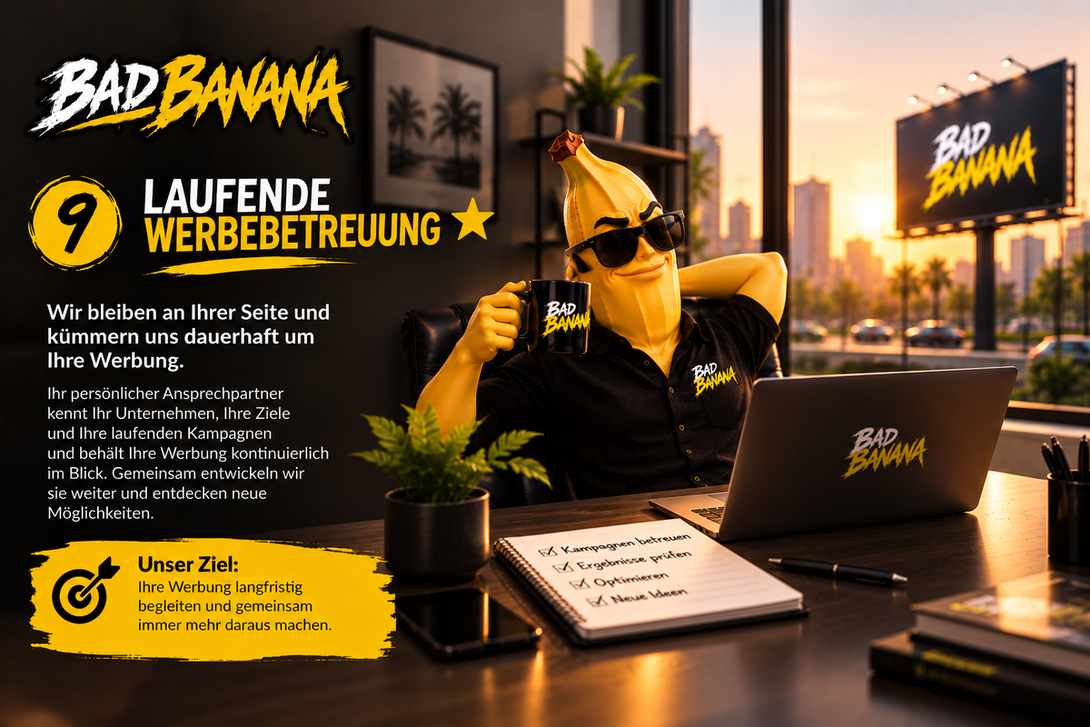 🍌 LAUFENDE WERBEBETREUUNG ⭐